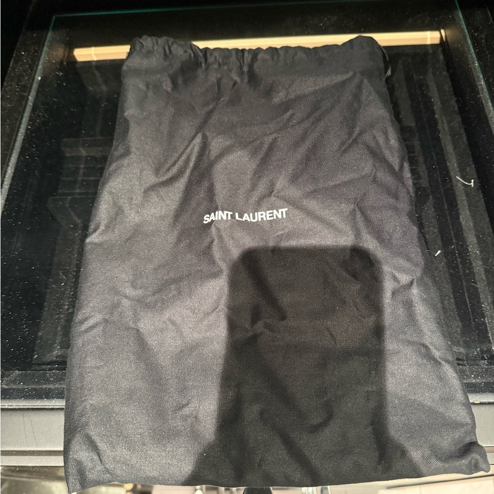 Saint Laurent Black Drawstring Bag
